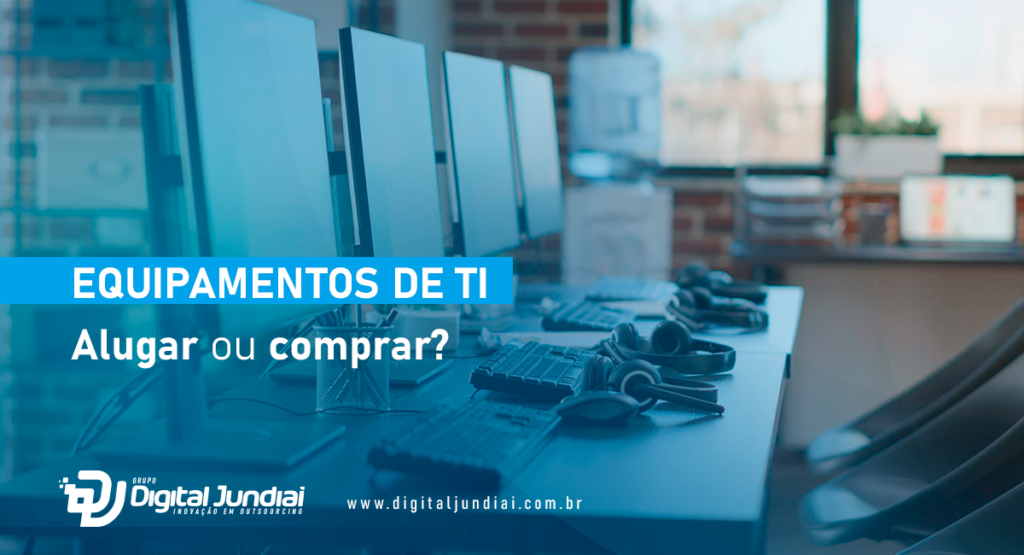 Comparação entre alugar ou comprar equipamentos de TI em uma empresa.